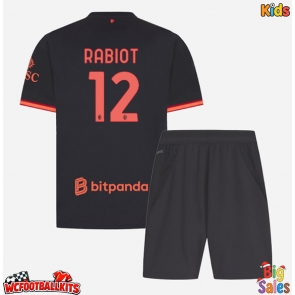 AC Milan Adrien Rabiot #12 Replica Third Stadium Kit for Kids 2026-27 Short Sleeve (+ pants)